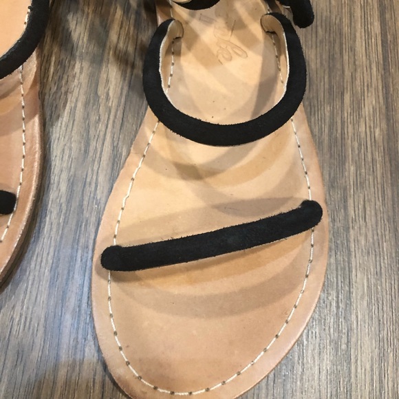 New Free People Black Havana Gladiator Sandals - Picture 7 of 8